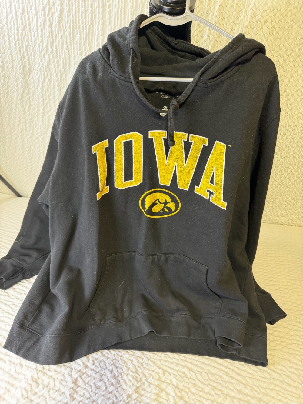 Primark Black Hoodie with Subtle Logo Detail